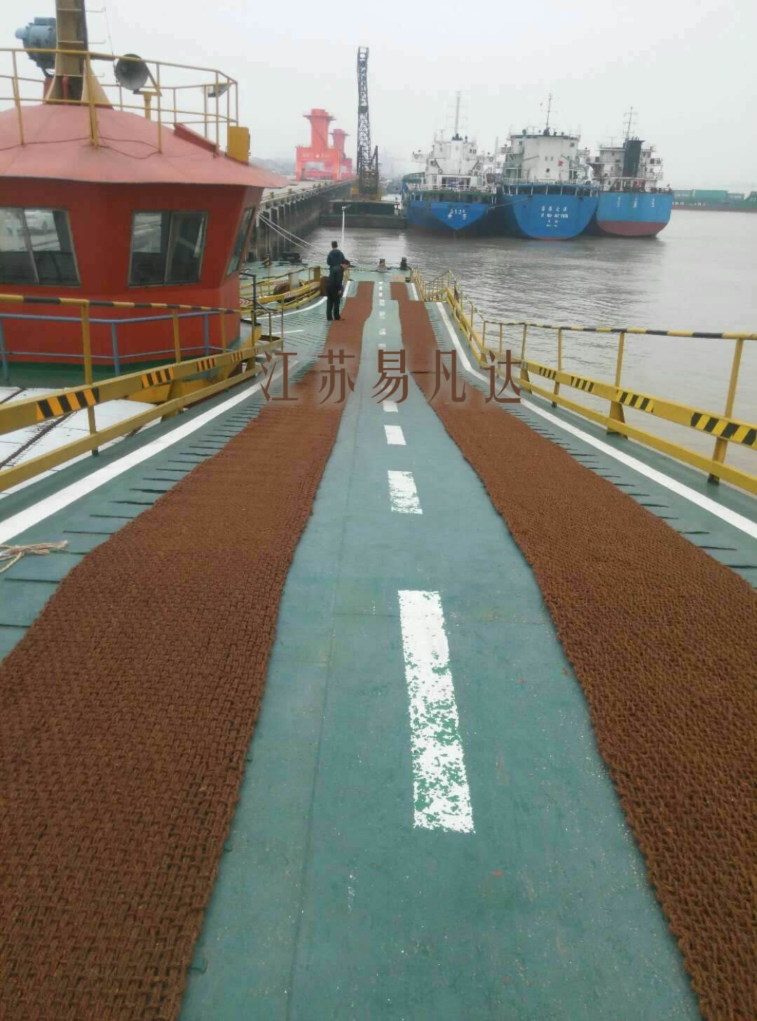 船用防滑棕垫、60cmX20m船舶港务航道局专用棕门防滑地毯10cmX20M其他规格可定制