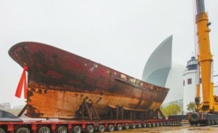 百年灯船落户中国航海博物馆