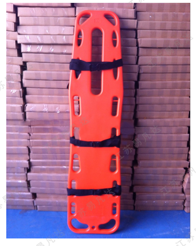 水上漂浮担架、可浮式救援担架、PVC板式担架进口塑料粒子质量贼好、可配头部固定器颈托